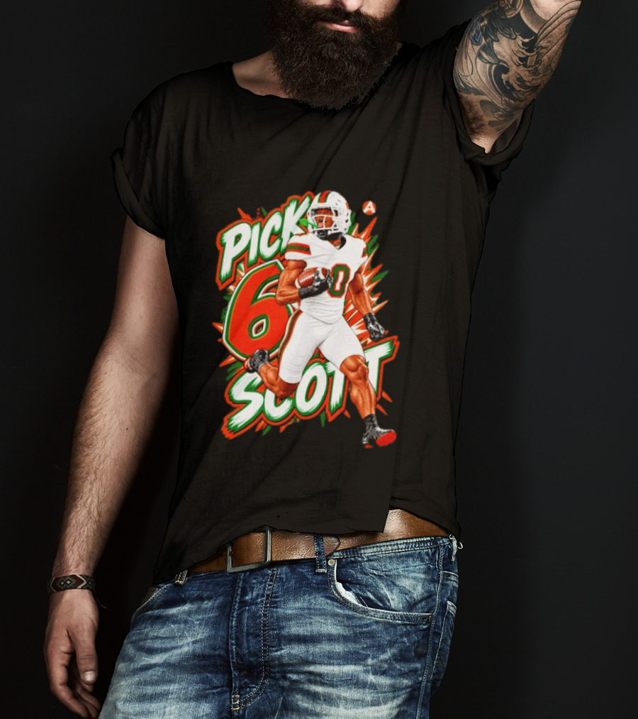 Keionte Scott Pick 6 Scott Miami Hurricanes Football Player T-Shirt