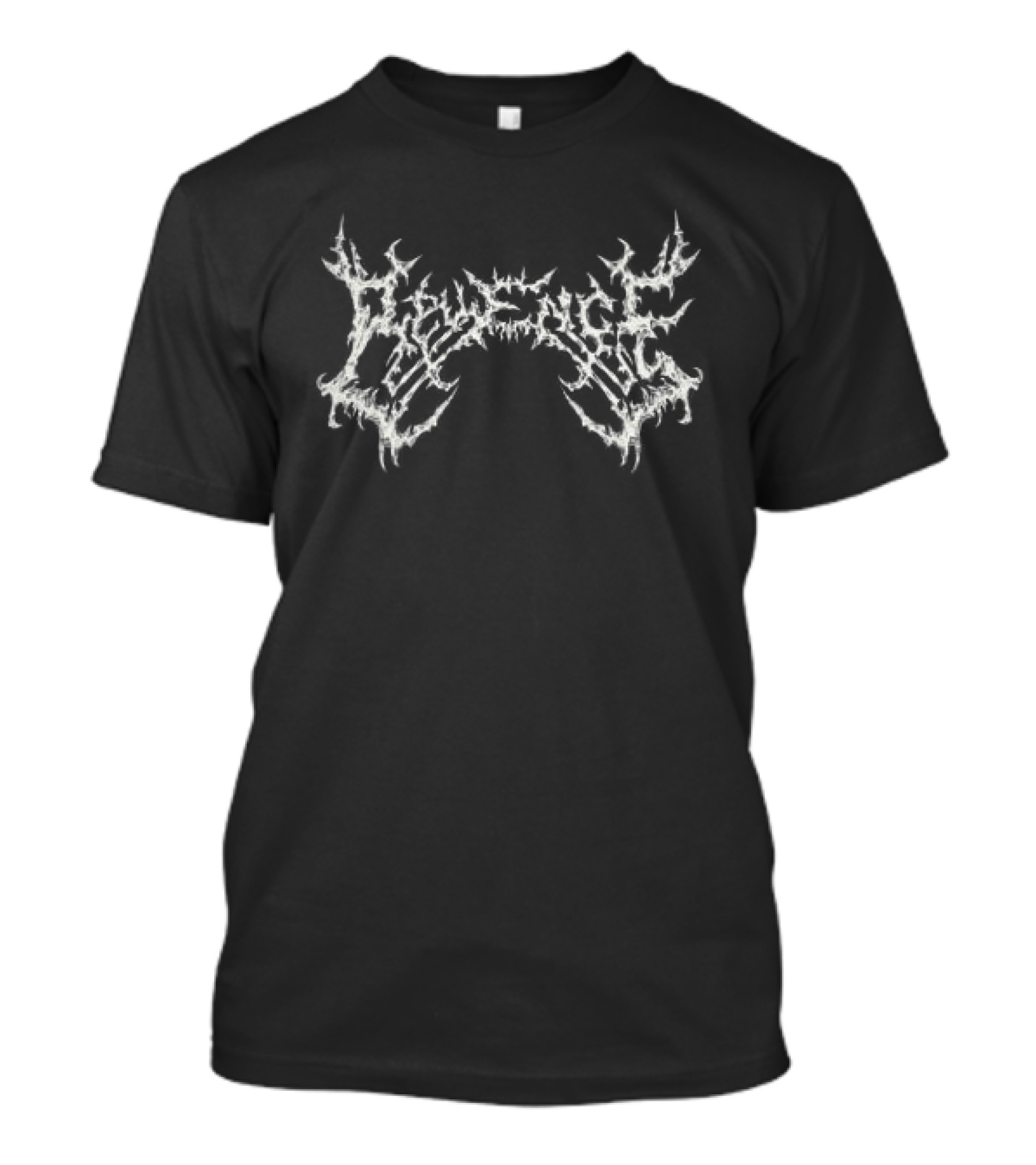 Revenge Store Relic Black Distorted Text White T-Shirt