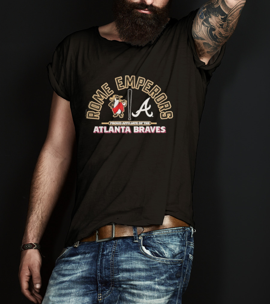 Rome Emperors Official Affiliate Of Atlanta Braves T-Shirt