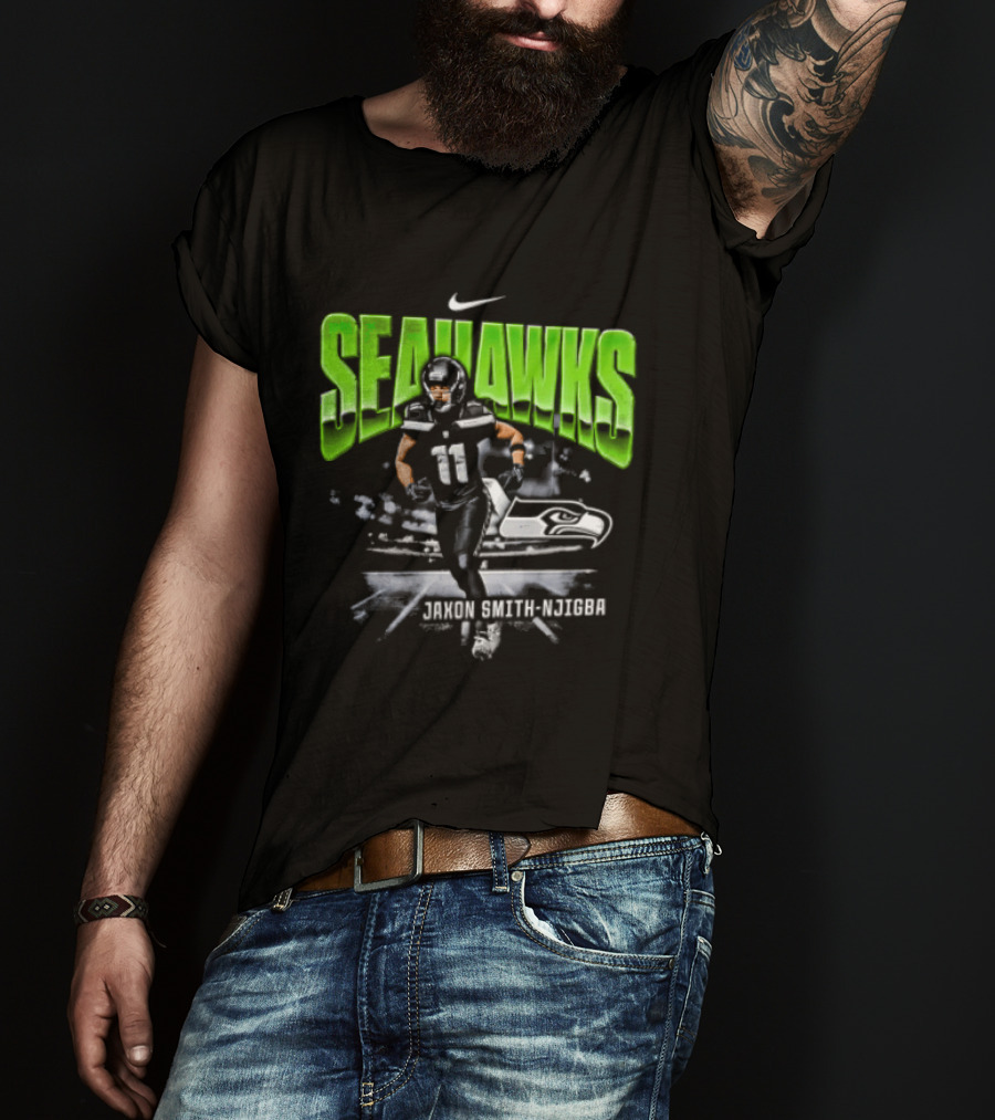 Seattle Seahawks Jaxon Smith Njigba 11 Nike Running Stadium T-Shirt