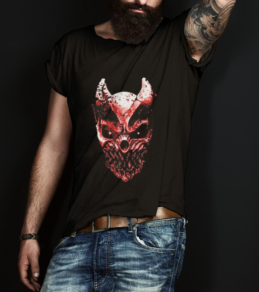 Slaughter To Prevail Blood Mask Horror Metal Mask T-Shirt