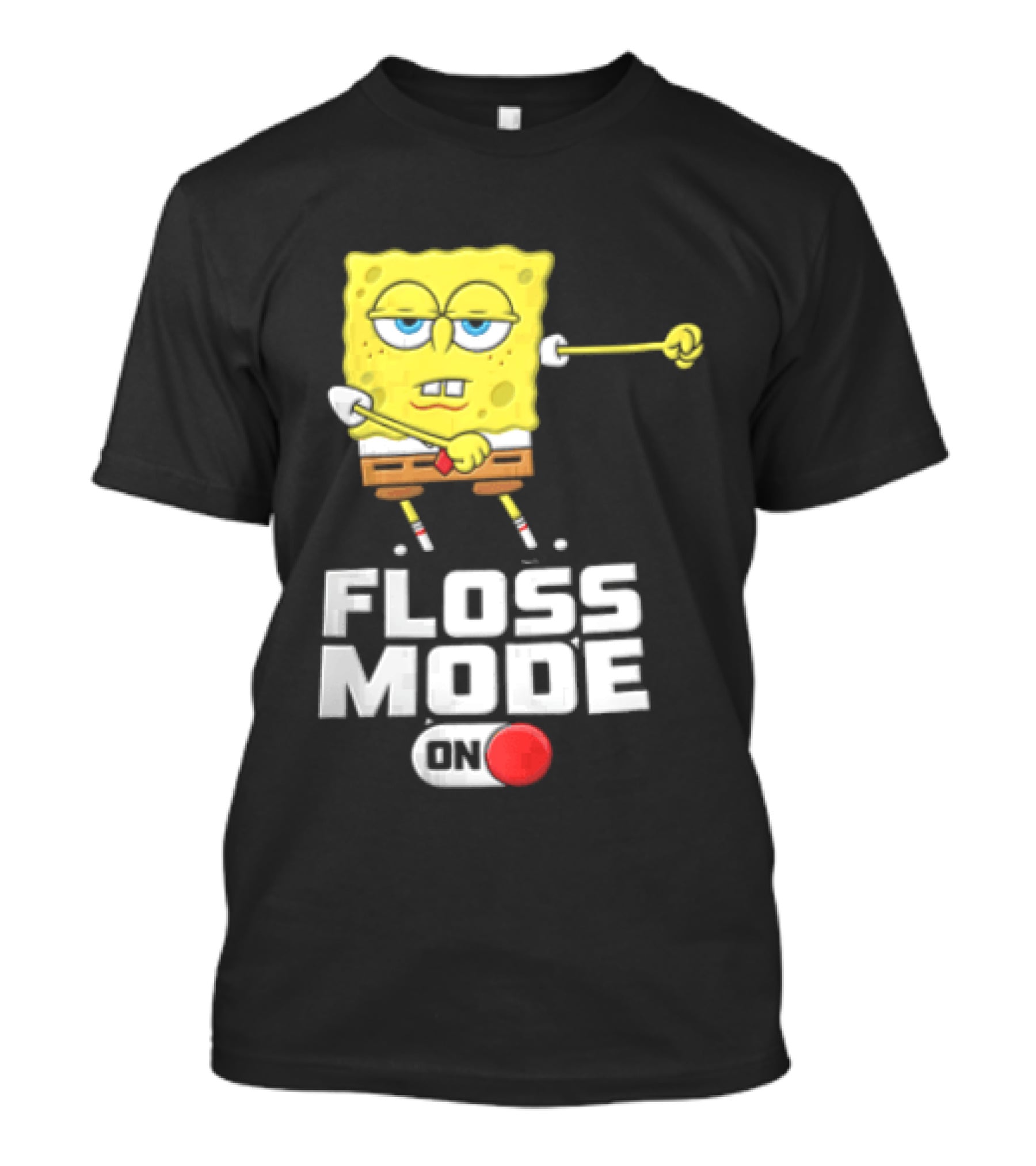 Squarepants Floss Mode On With Dabbing T-Shirt