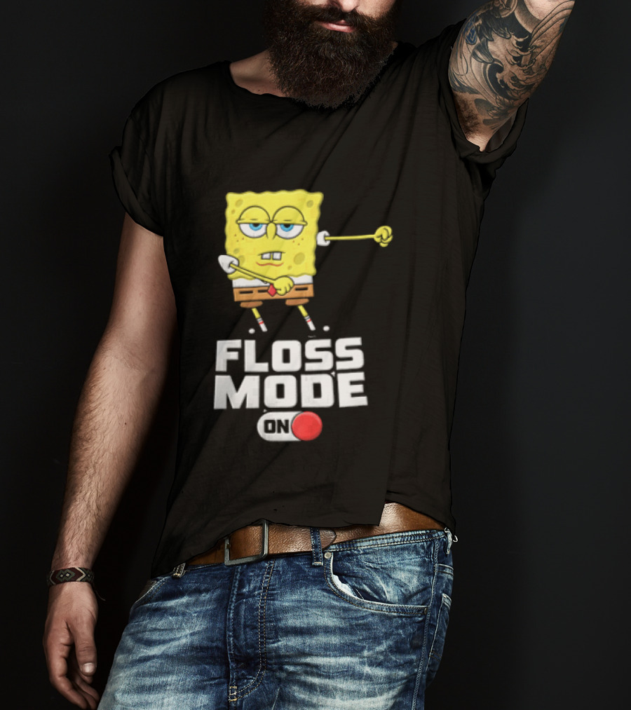 Squarepants Floss Mode On With Dabbing T-Shirt