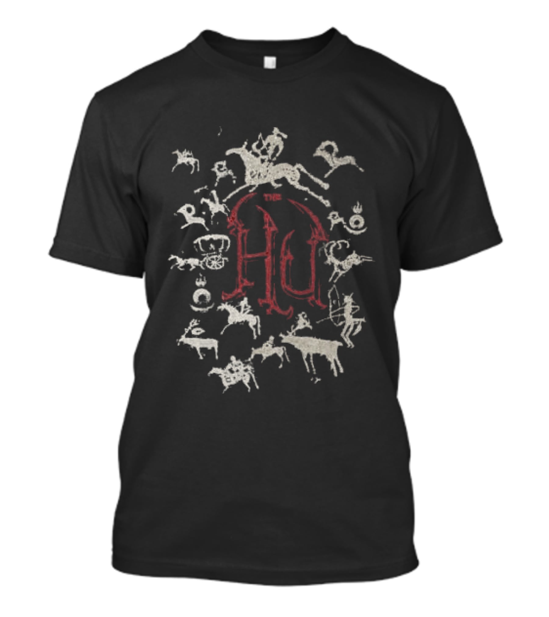 The Hu Store Petroglyphs HU Symbol And Ancient Figures T-Shirt