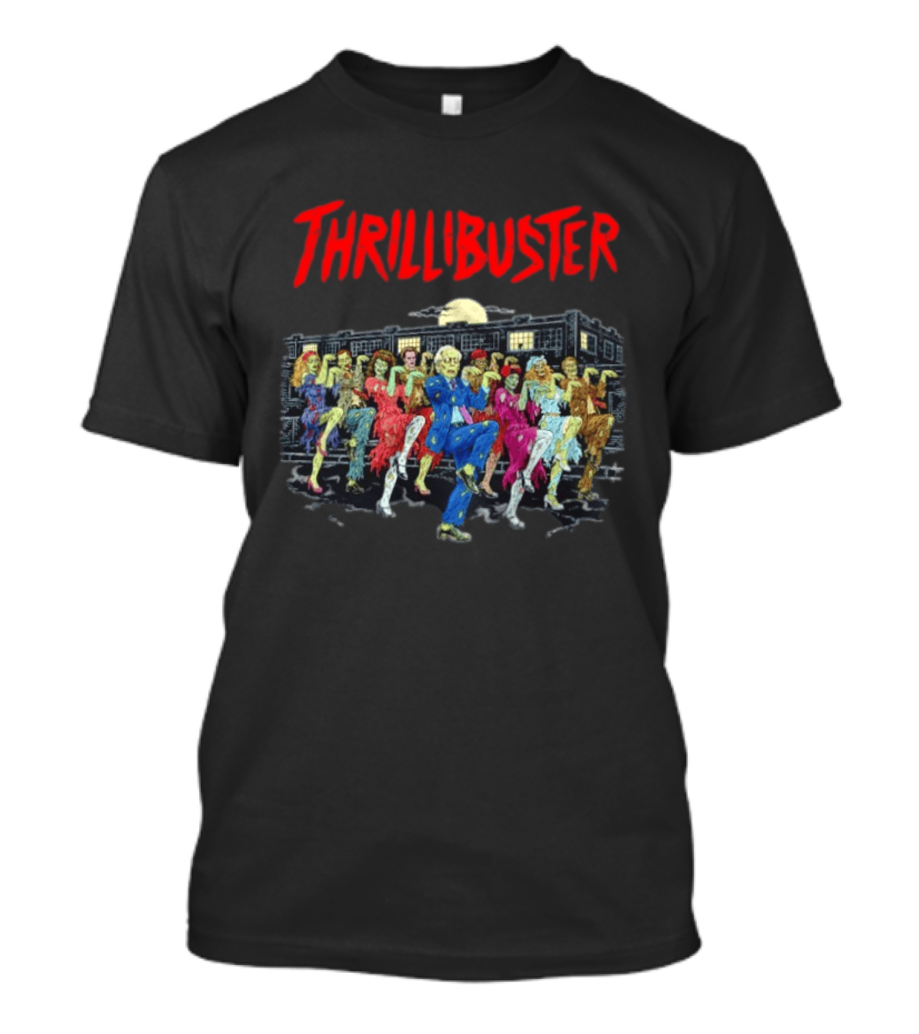 Thrillibuster Zombie Skeleton Dance Halloween Party Night T-Shirt