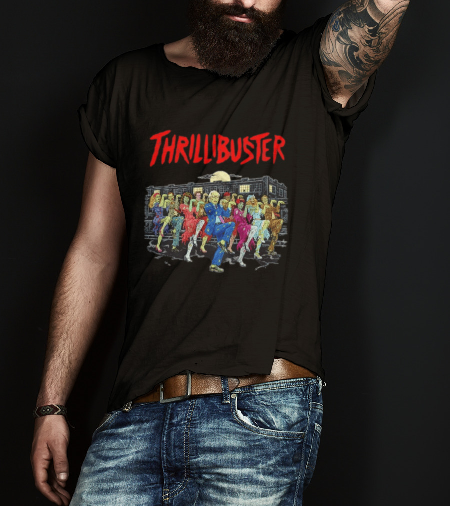 Thrillibuster Zombie Skeleton Dance Halloween Party Night T-Shirt