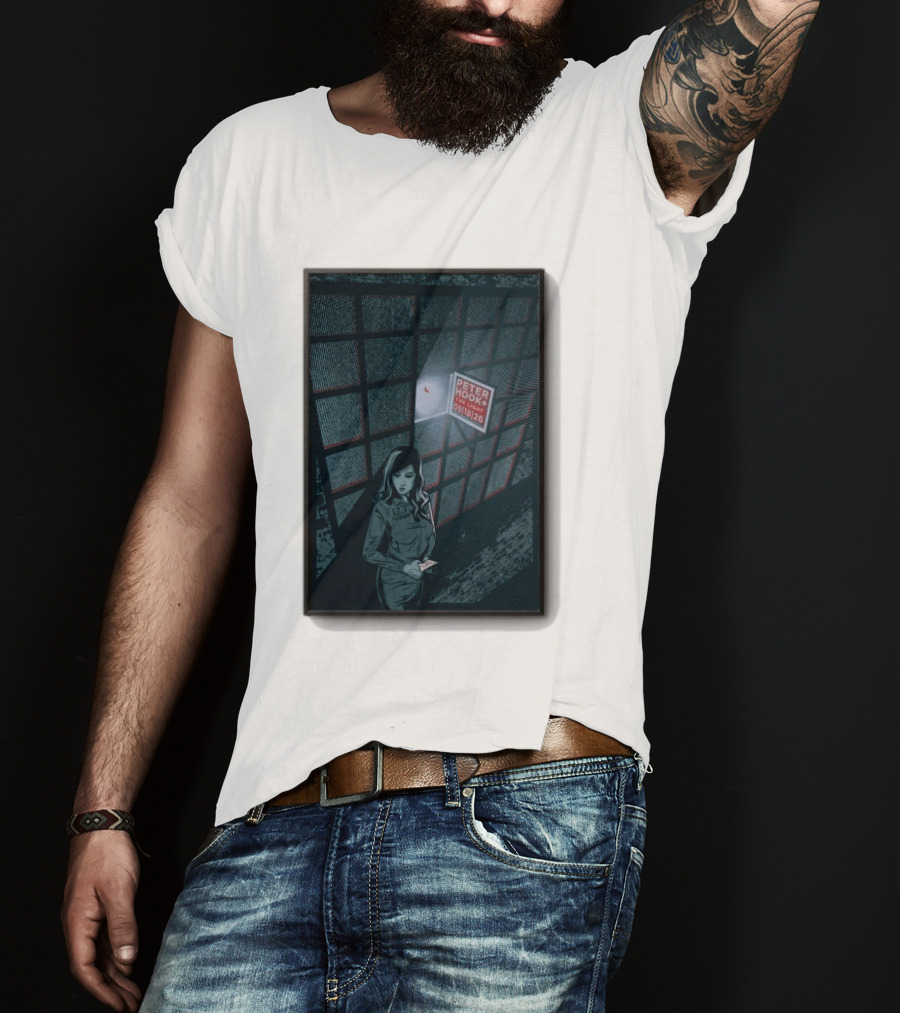 Peter Hook And The Light 9 18 2026 Del Mar CA Tour Woman In Dress Guard غرفة المراقبة T-Shirt