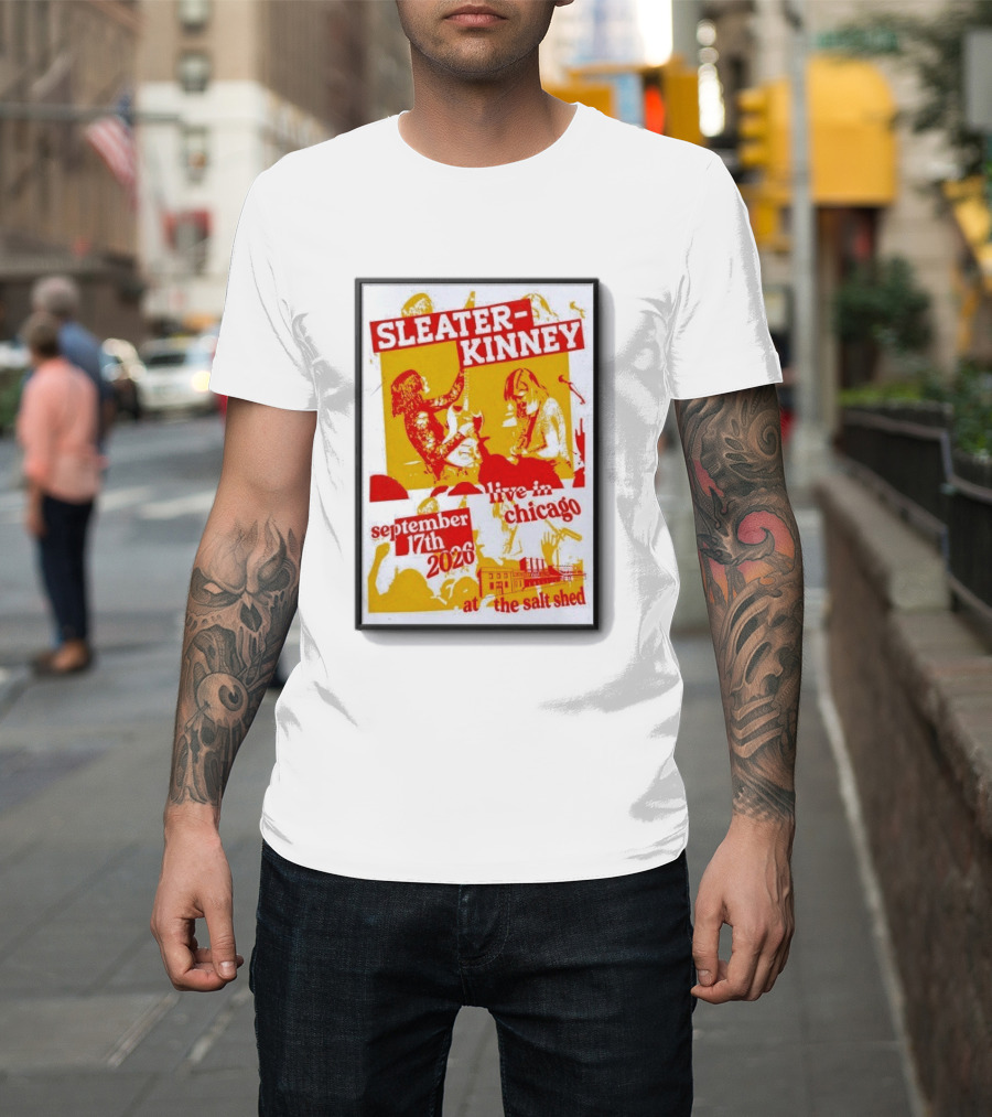 Sleater Kinney Live In Chicago At The Salt Shed September 17th 2026 T-Shirt