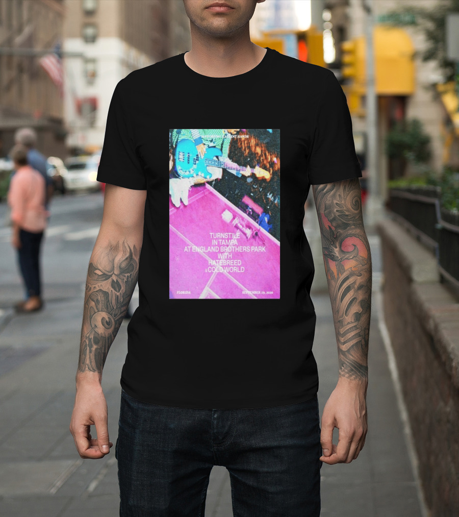 Turnstile Tampa England Brothers Park September 19 2026 Hatebreed Cold World Florida T-Shirt