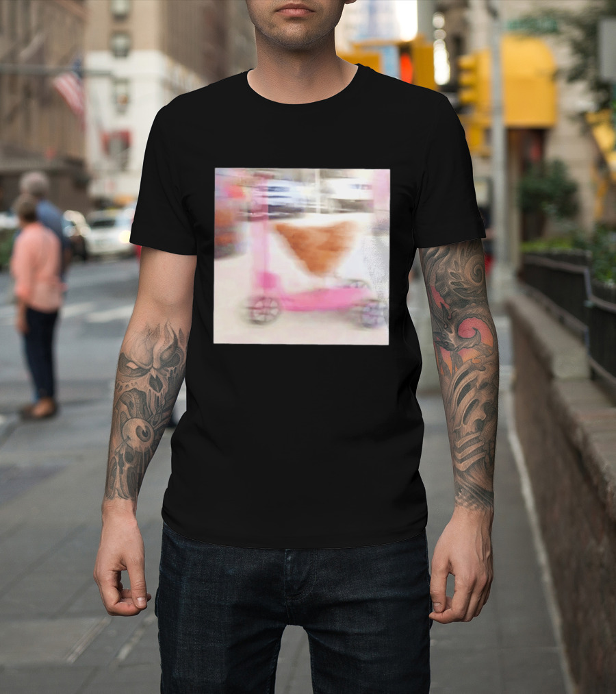 Chicken Riding Pink Scooter T-Shirt
