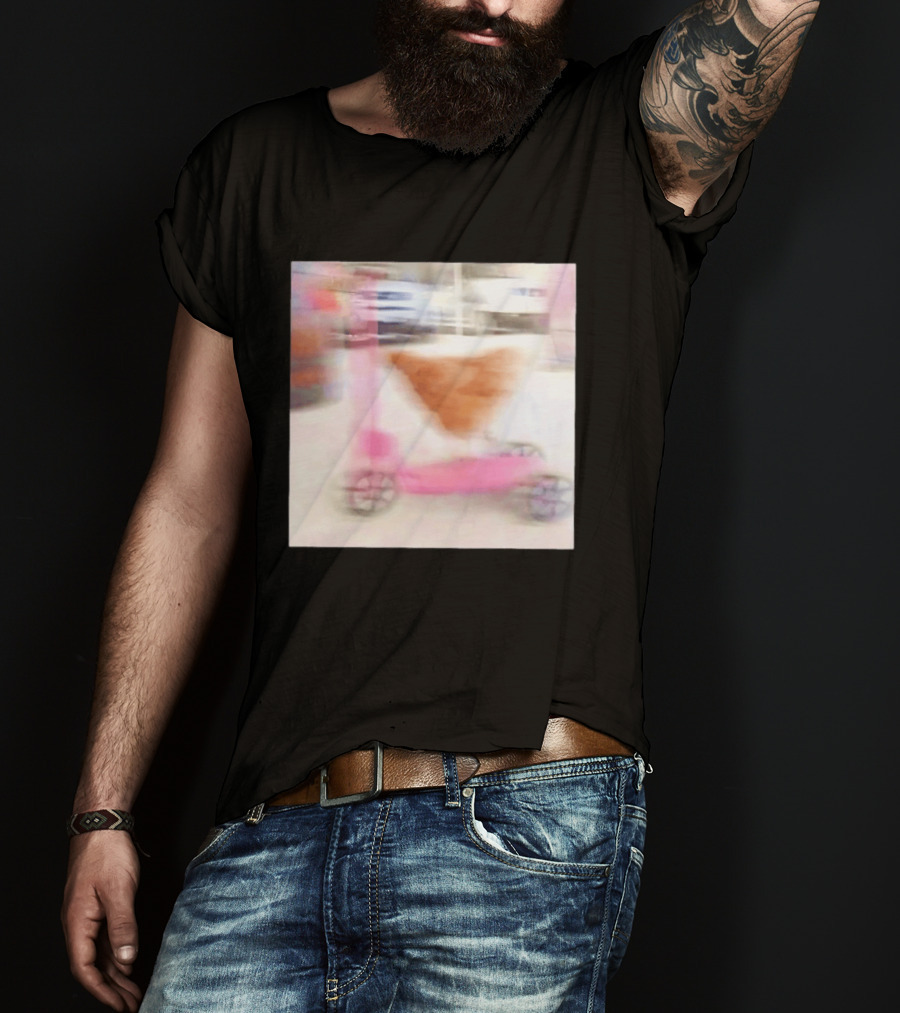 Chicken Riding Pink Scooter T-Shirt