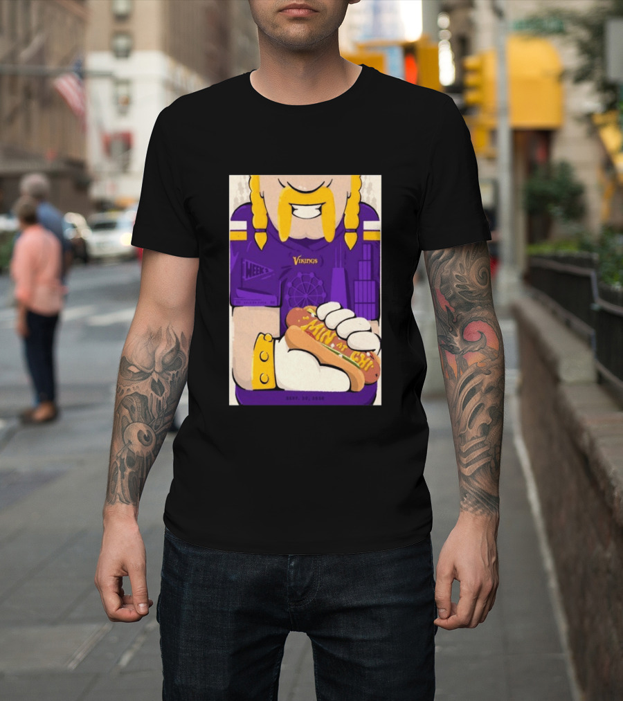 Minnesota Vikings Vs Chicago Bears September 20 2026 Soldier Field Chicago Illinois NFL Week 3 Event T-Shirt