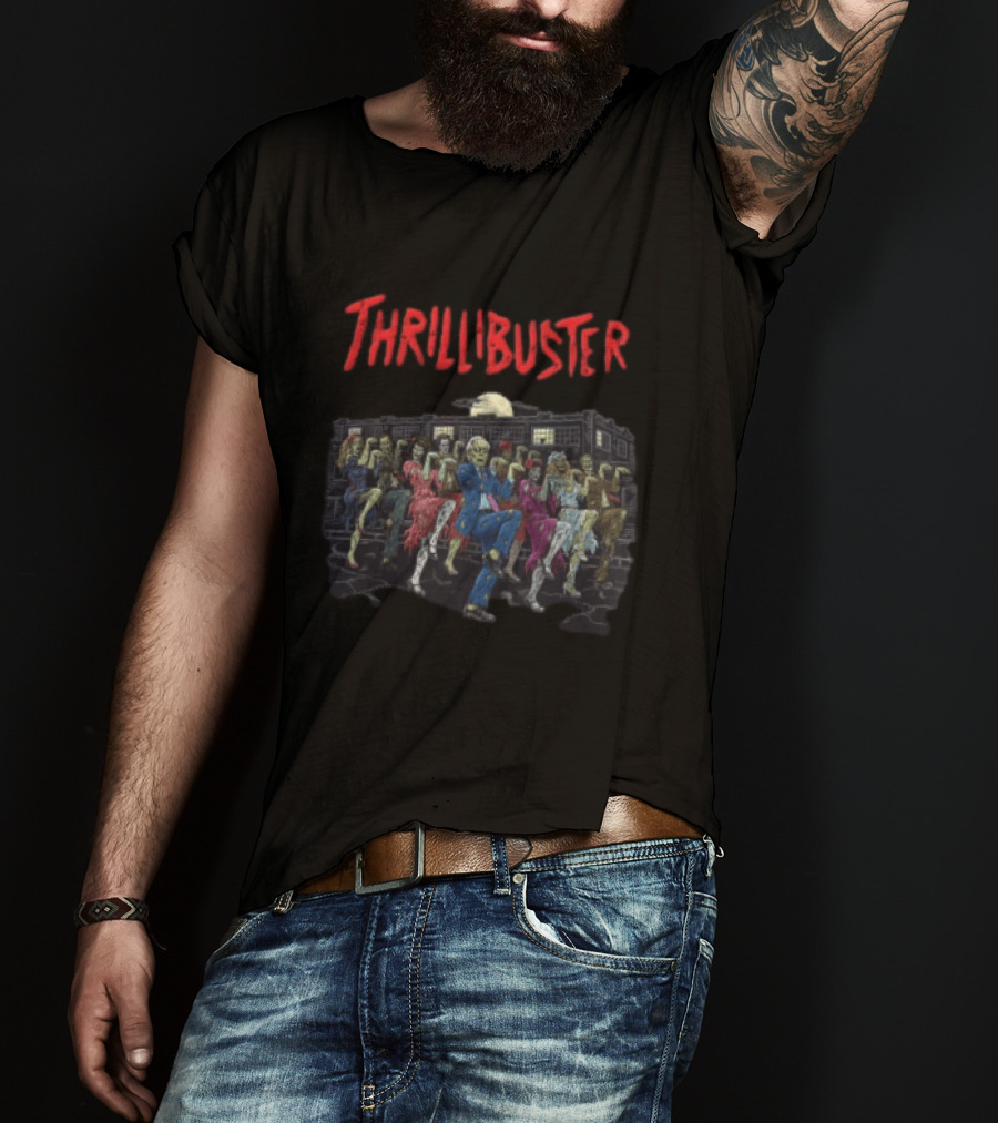 Thrillibuster Zombies Dancing With Man Suit T-Shirt