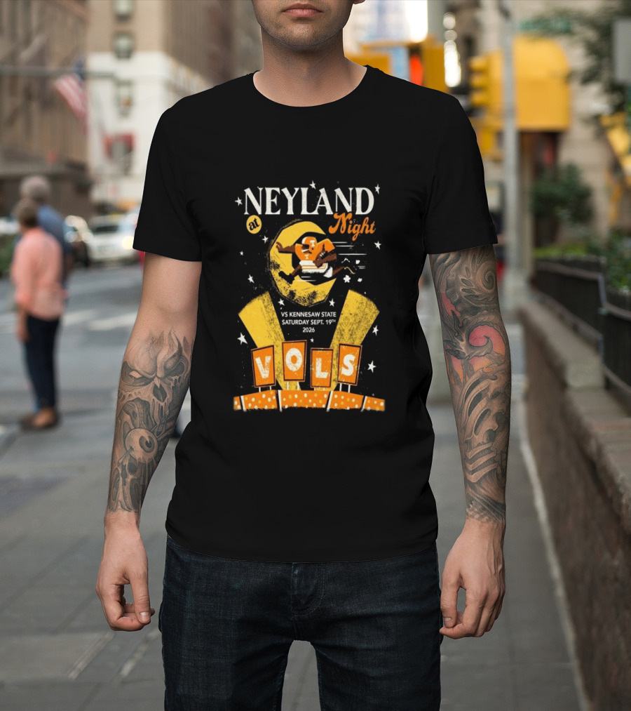 Neyland At Night Vols Vs Kennesaw State September 19 2026 Football Knoxville T-Shirt