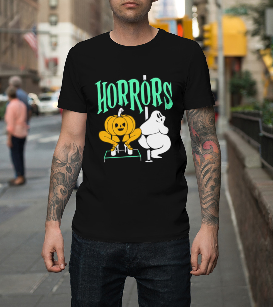 Horrors Halloween Meme Creepy Pumpkin Toilet Humor T-Shirt