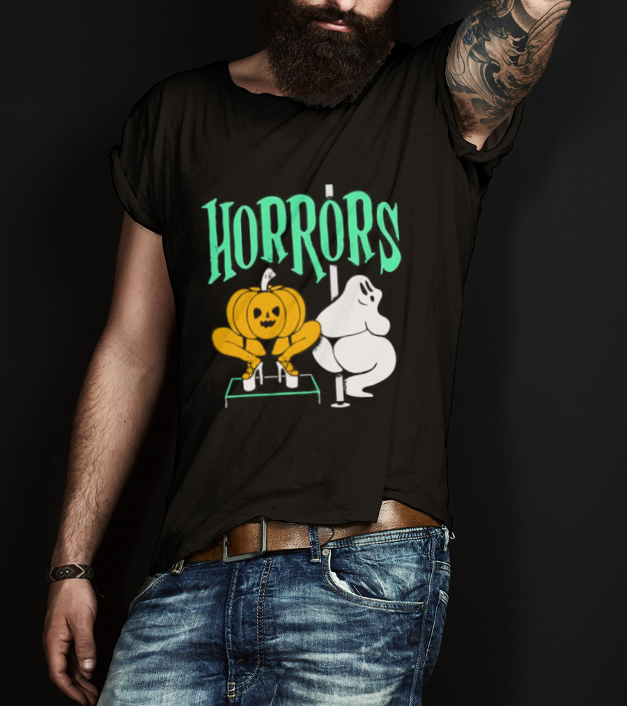 Horrors Halloween Meme Creepy Pumpkin Toilet Humor T-Shirt