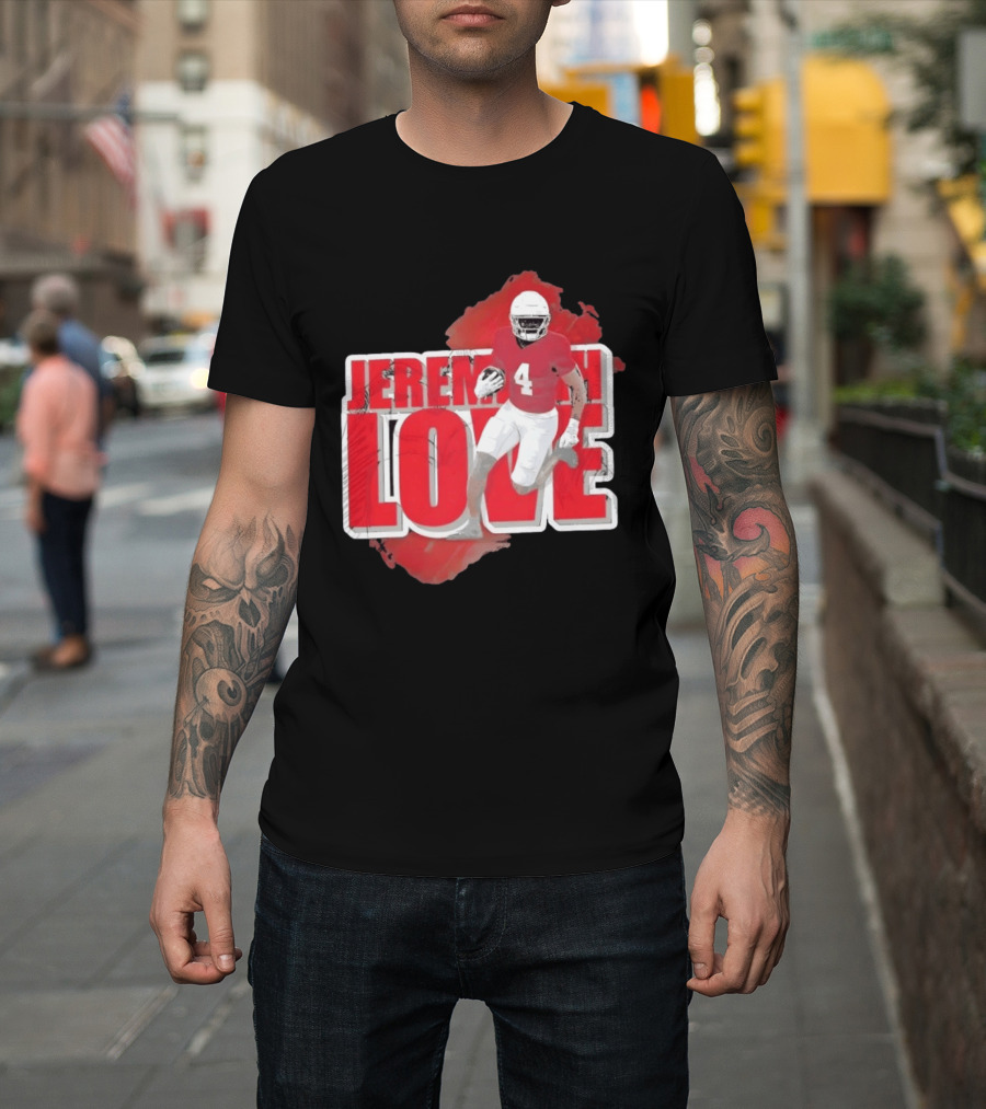 Jeremiyah Love Arizona Cardinals Football Number 4 Player T-Shirt