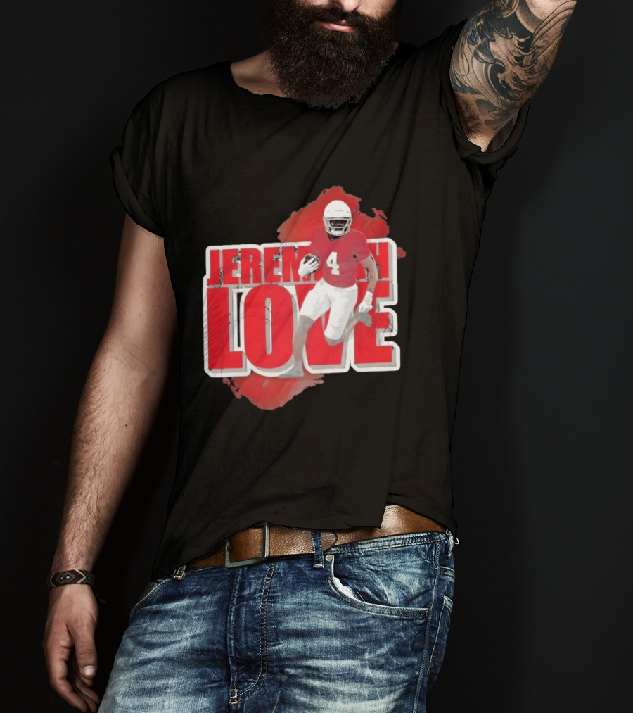 Jeremiyah Love Arizona Cardinals Football Number 4 Player T-Shirt