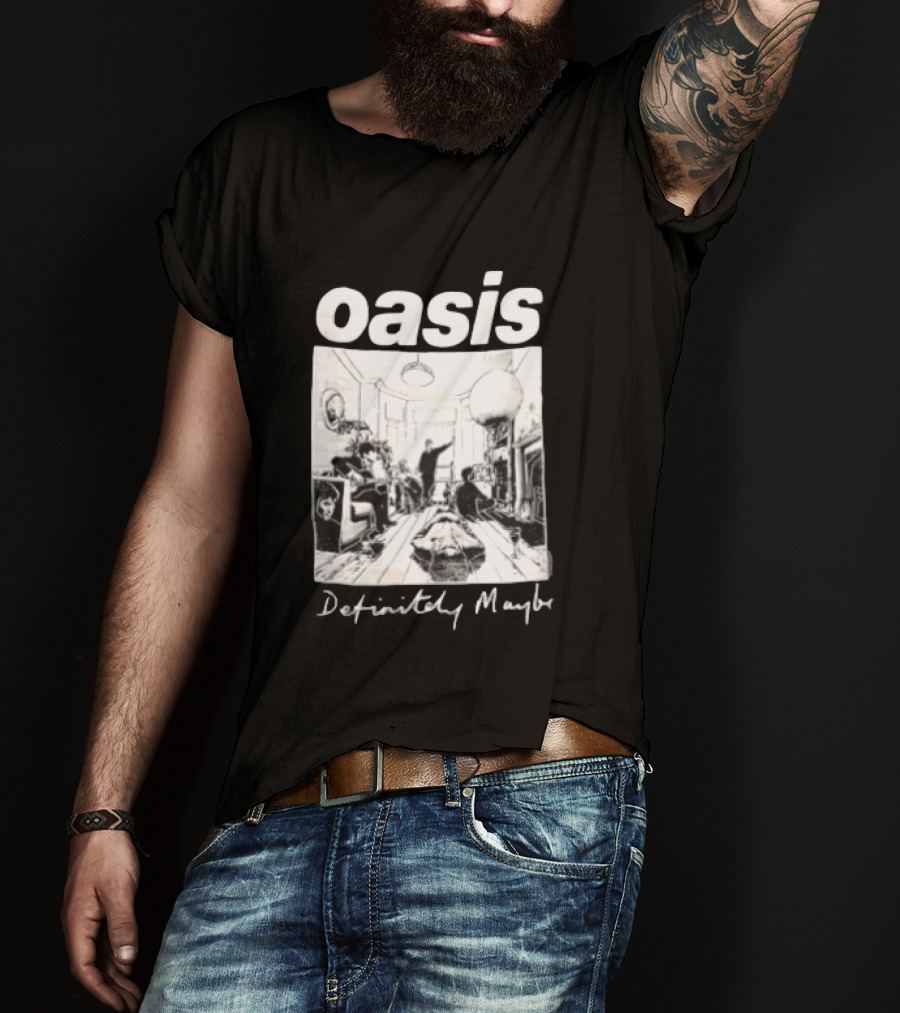 Oasis Definitely Maybe Living Room Scene T-Shirt