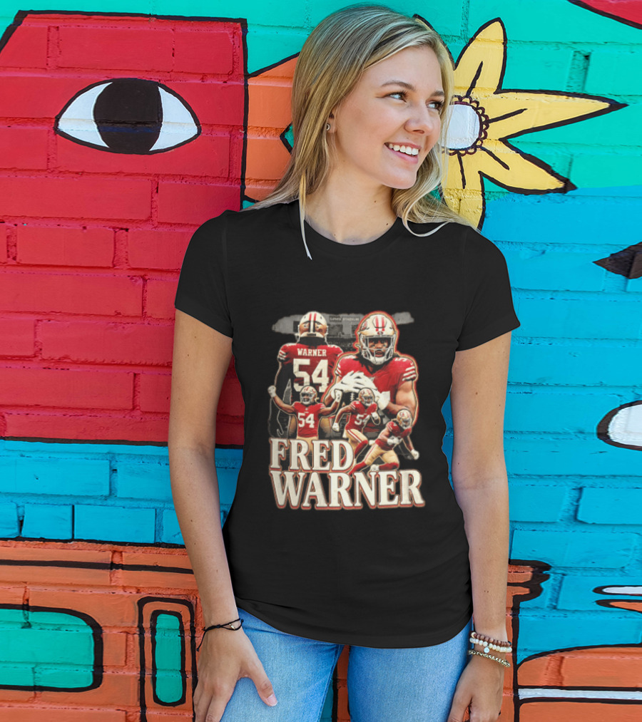 Fred Warner San Francisco 49ers Linebacker Action Poses T-Shirt
