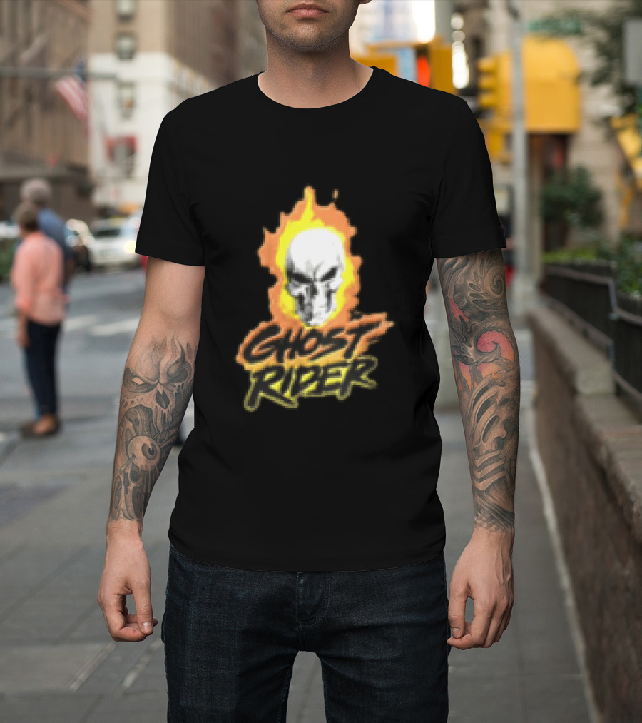 Marvel Ghost Rider Flaming Skull T-Shirt