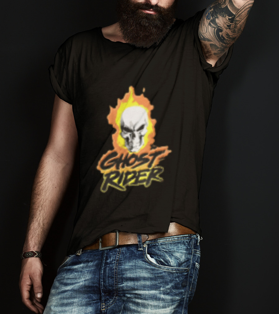 Marvel Ghost Rider Flaming Skull T-Shirt
