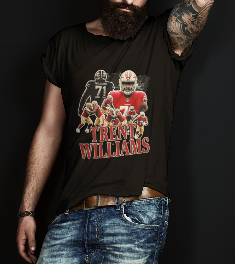 San Francisco 49ers Trent Williams Number 71 Action Poses T-Shirt