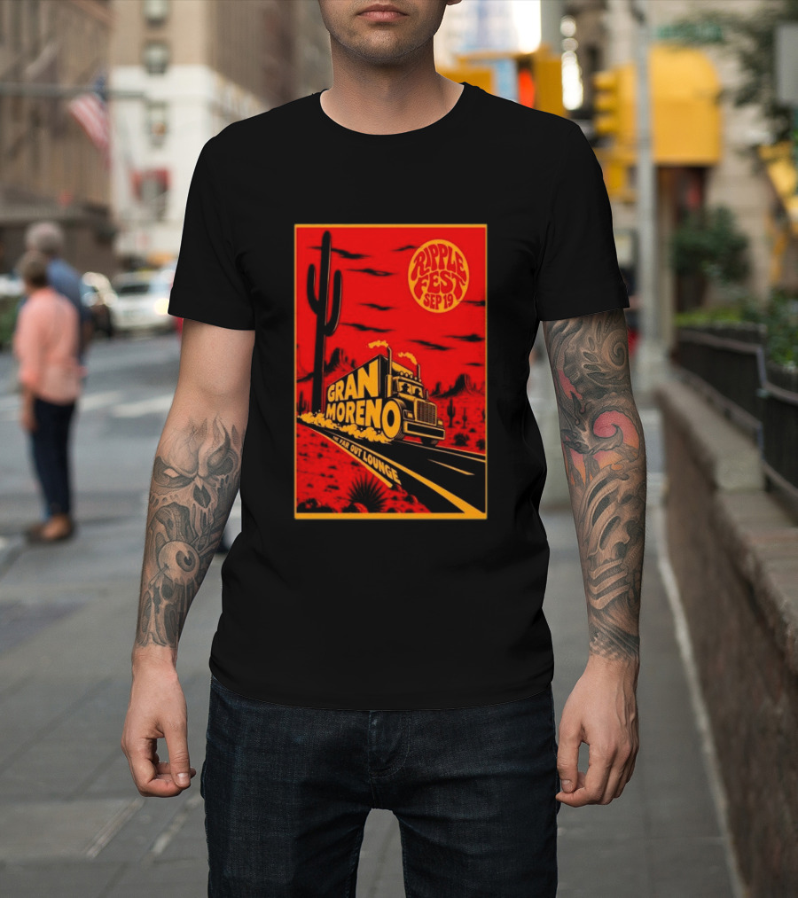 Gran Moreno Ripplefest Texas The Far Out Lounge September 19 2026 T-Shirt