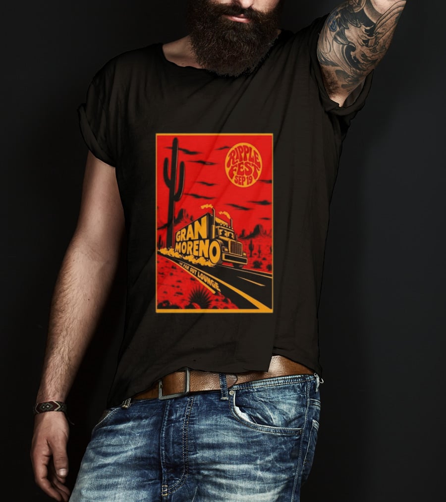 Gran Moreno Ripplefest Texas The Far Out Lounge September 19 2026 T-Shirt