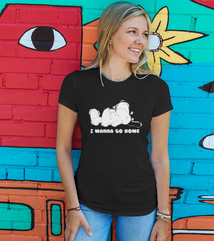 Peanuts Snoopy I Wanna Go Home Charlie Brown T-Shirt