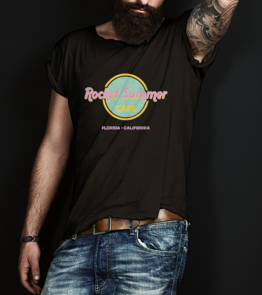 Rocket Summer Cafe Florida California T-Shirt