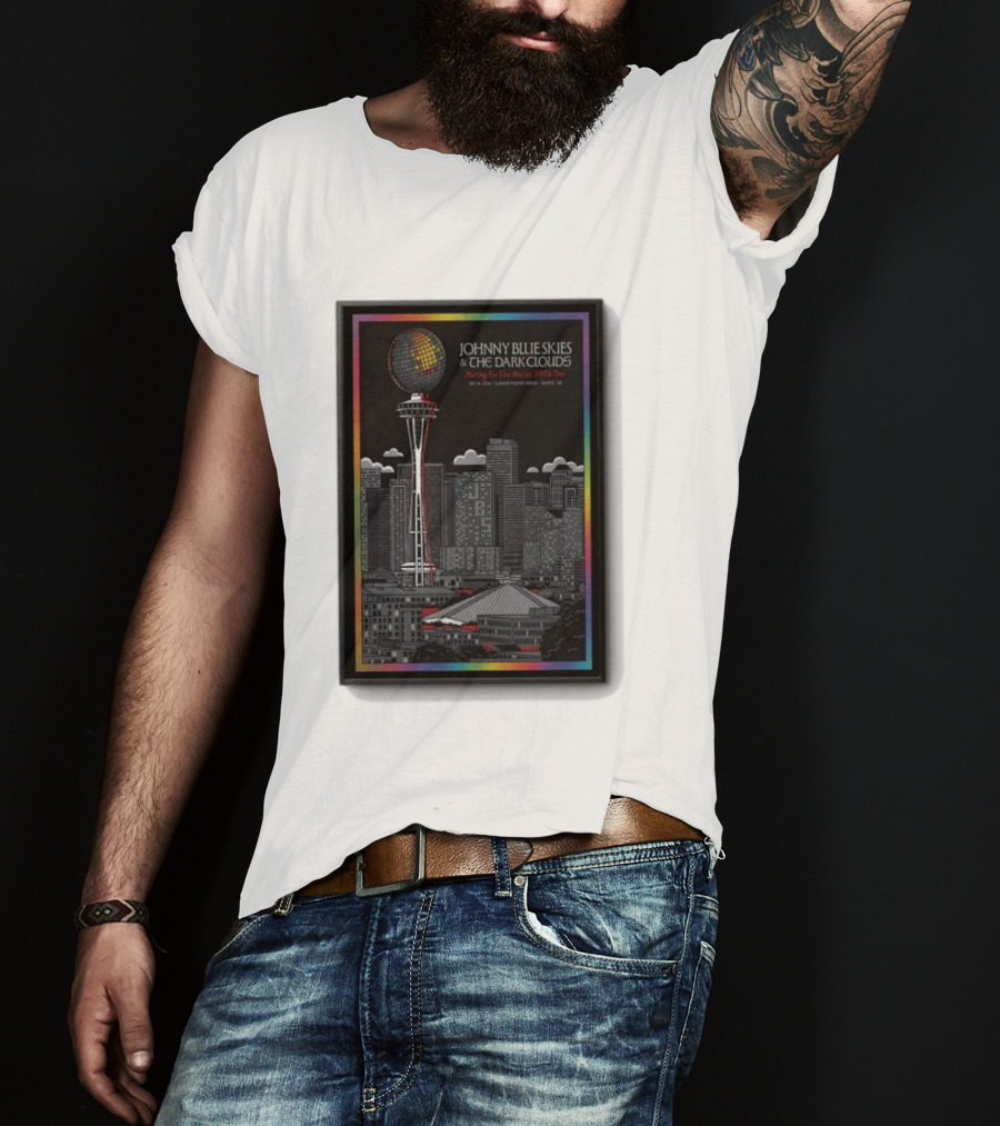 Johnny Blue Skies & The Dark Clouds Meeting For The Moment Seattle 2026 Tour Concert T-Shirt