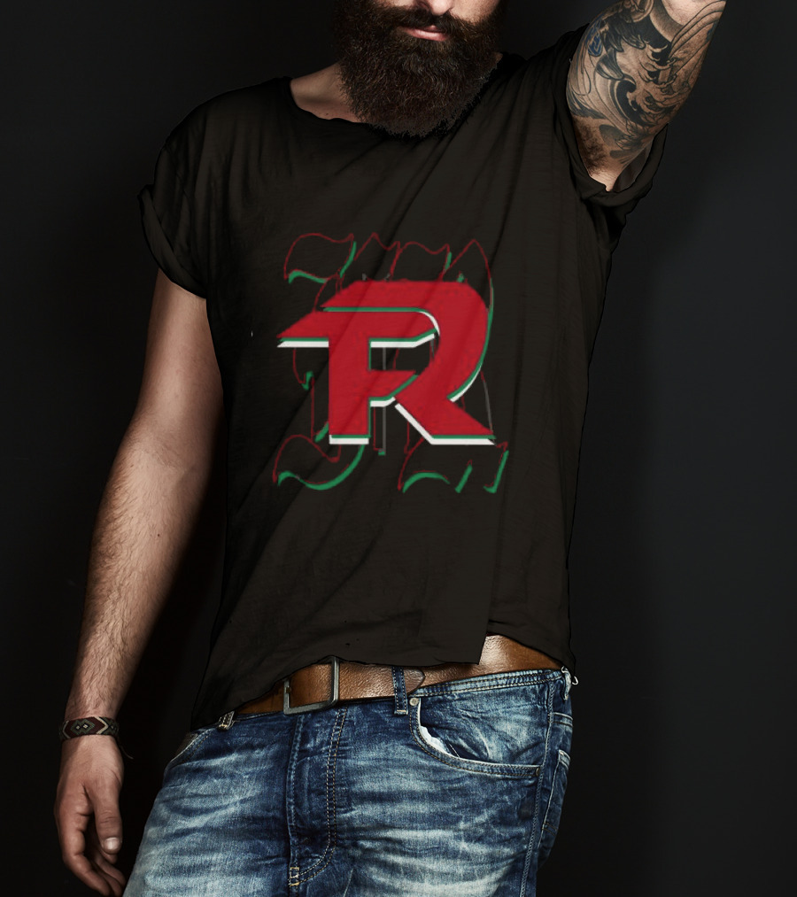 Fuerza Regida En Vivo Black FR Red And Green Mexican Flag T-Shirt