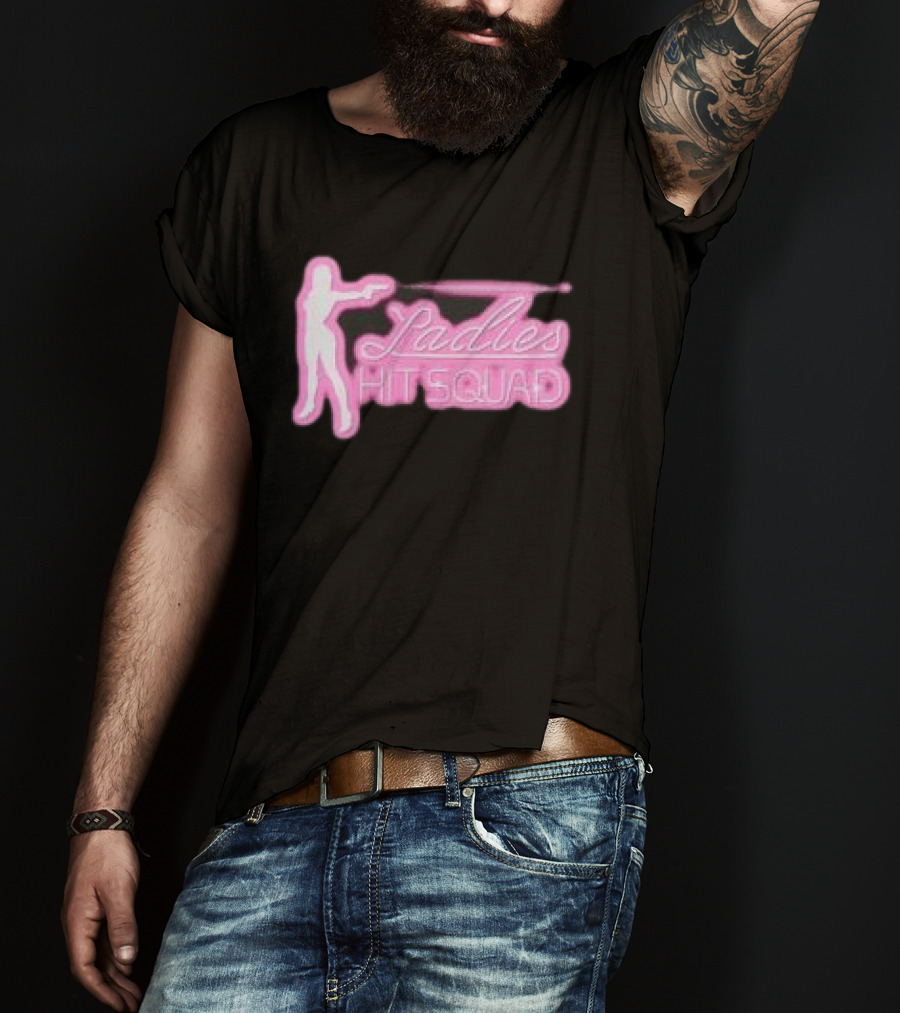 Corteiz Store Ladies Hit Squad Baby Silhouette Pink Neon T-Shirt