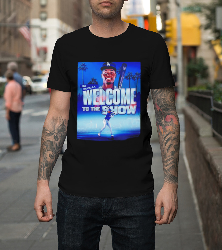 Josue De Paula Welcome To The Show Los Angeles Dodgers T-Shirt