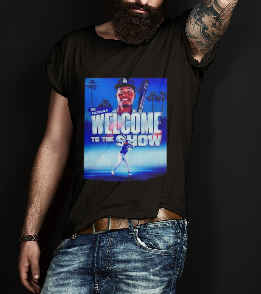 Josue De Paula Welcome To The Show Los Angeles Dodgers T-Shirt