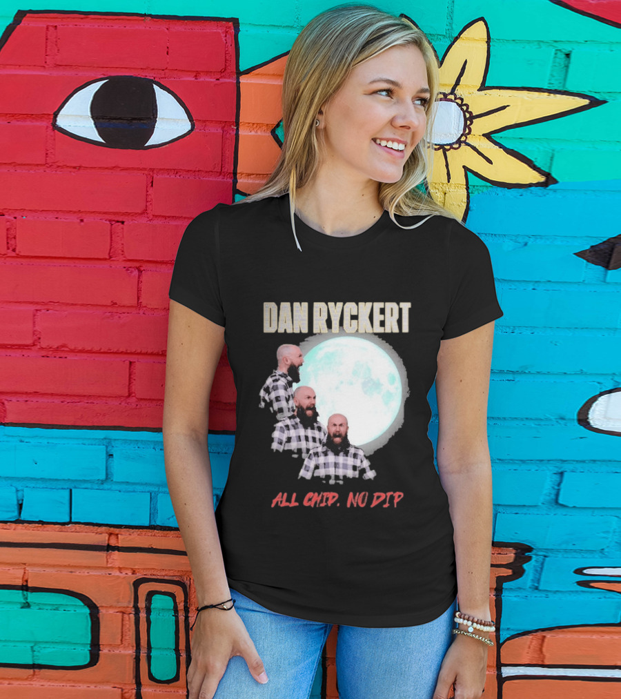 Dan Ryckert All Chip No Dip Plaid Moon Expression Series T-Shirt