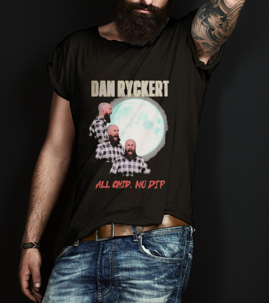 Dan Ryckert All Chip No Dip Plaid Moon Expression Series T-Shirt