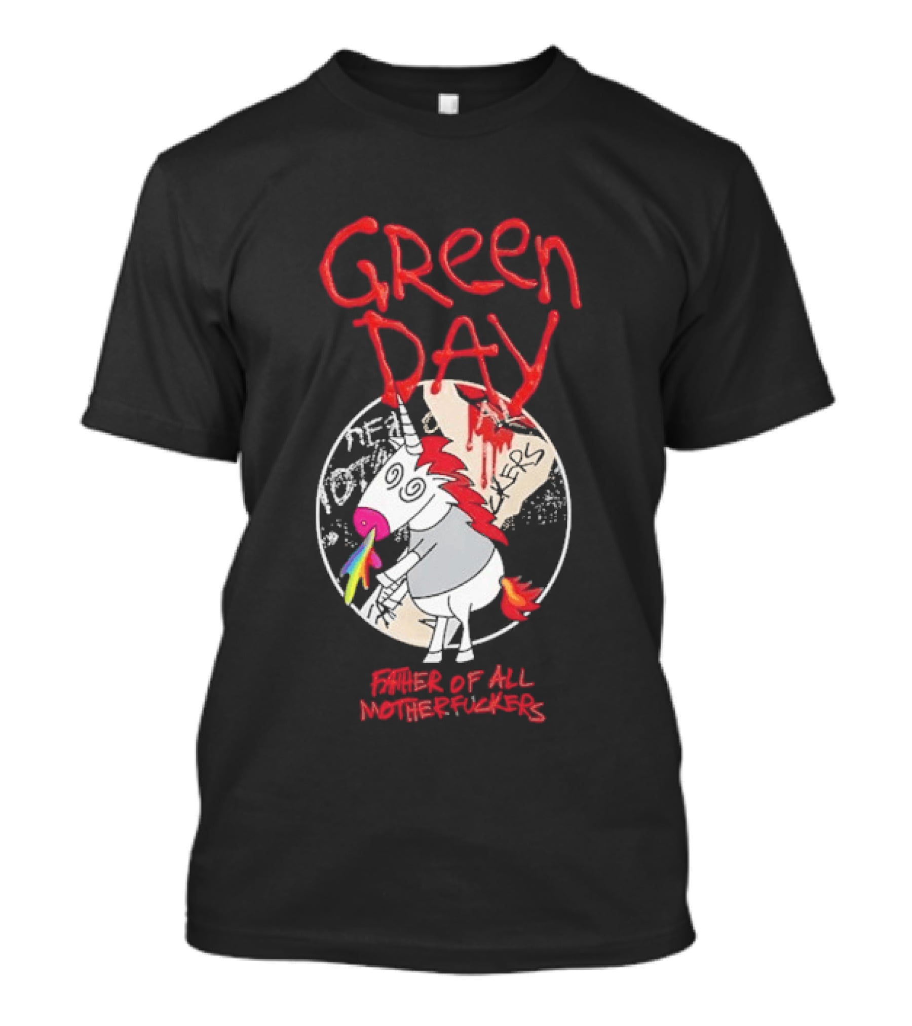 Green Day Father Of All Motherfuckers Unicorn Rainbow Cupcake T-Shirt