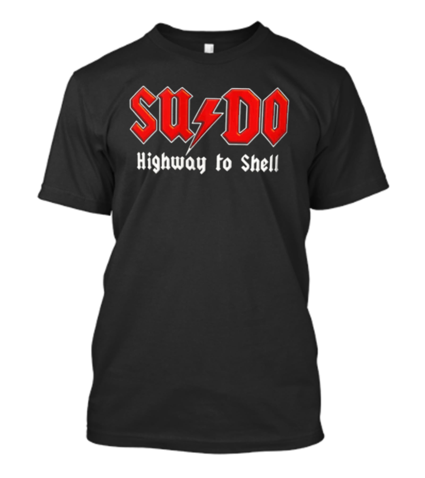 SUDO Red Lightning Bolt Highway To Shell T-Shirt