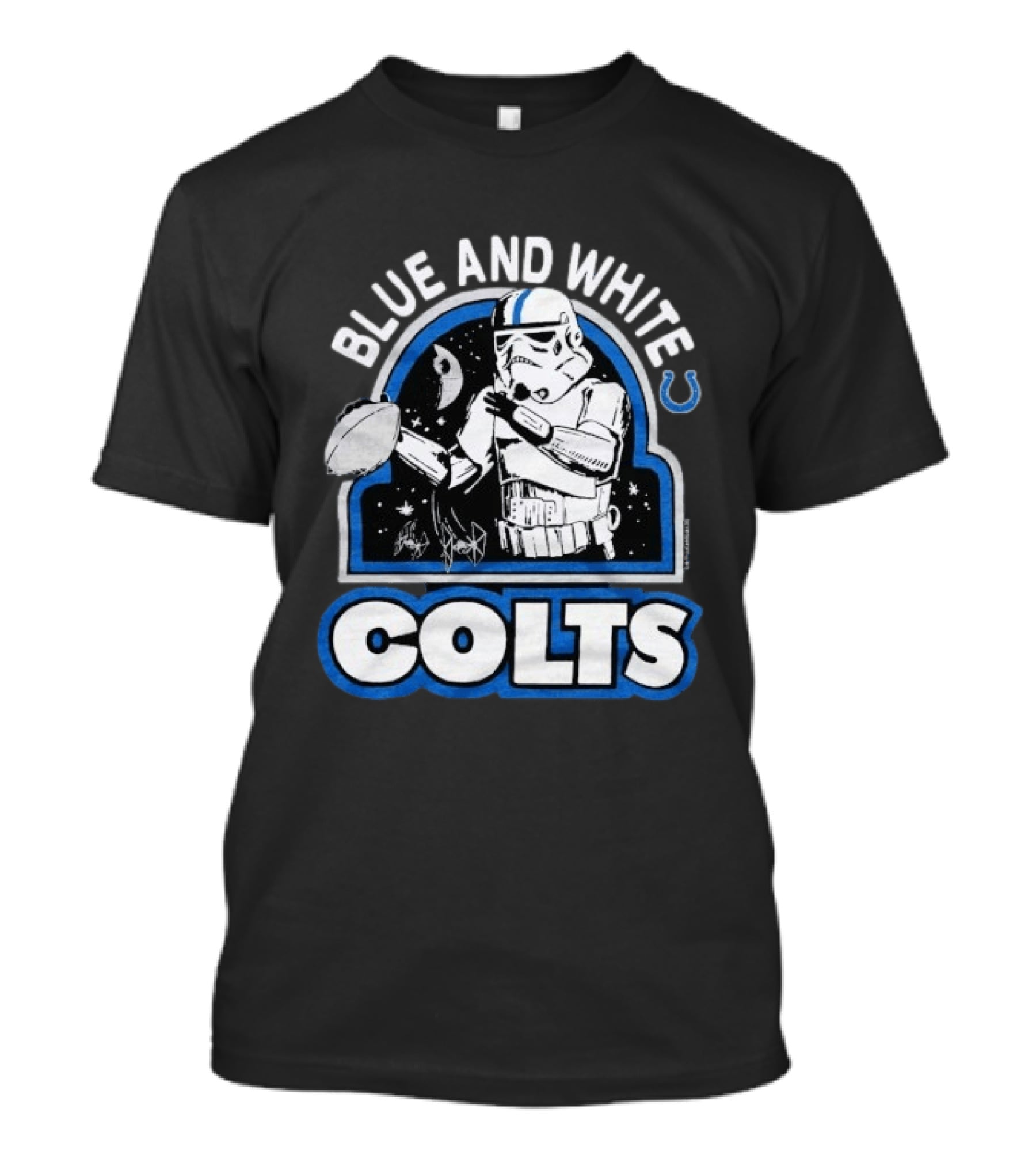 Blue And White Colts Star Wars Stormtroopers T-Shirt