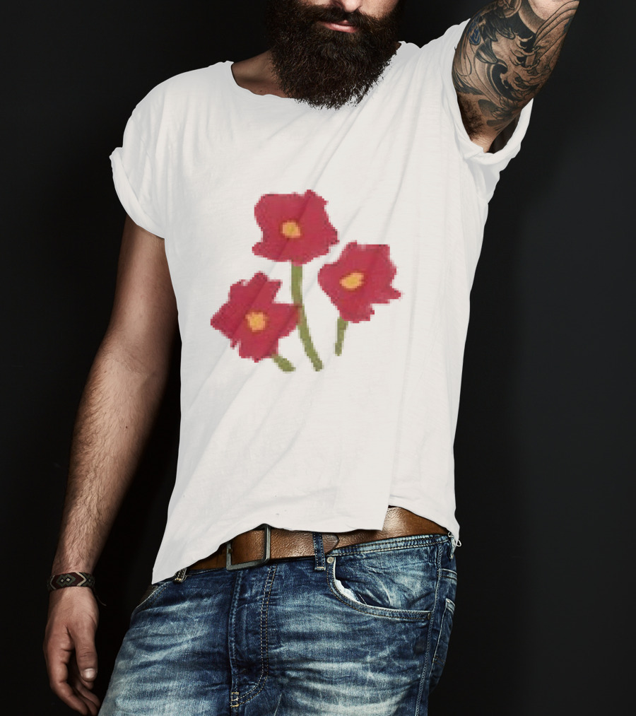 Ellie Holcomb Flowers For No Reason Red Poppies T-Shirt