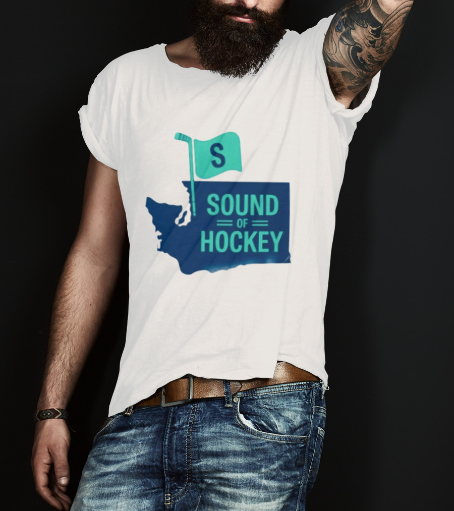 Seattle Kraken Sound Of Hockey State Flag S T-Shirt