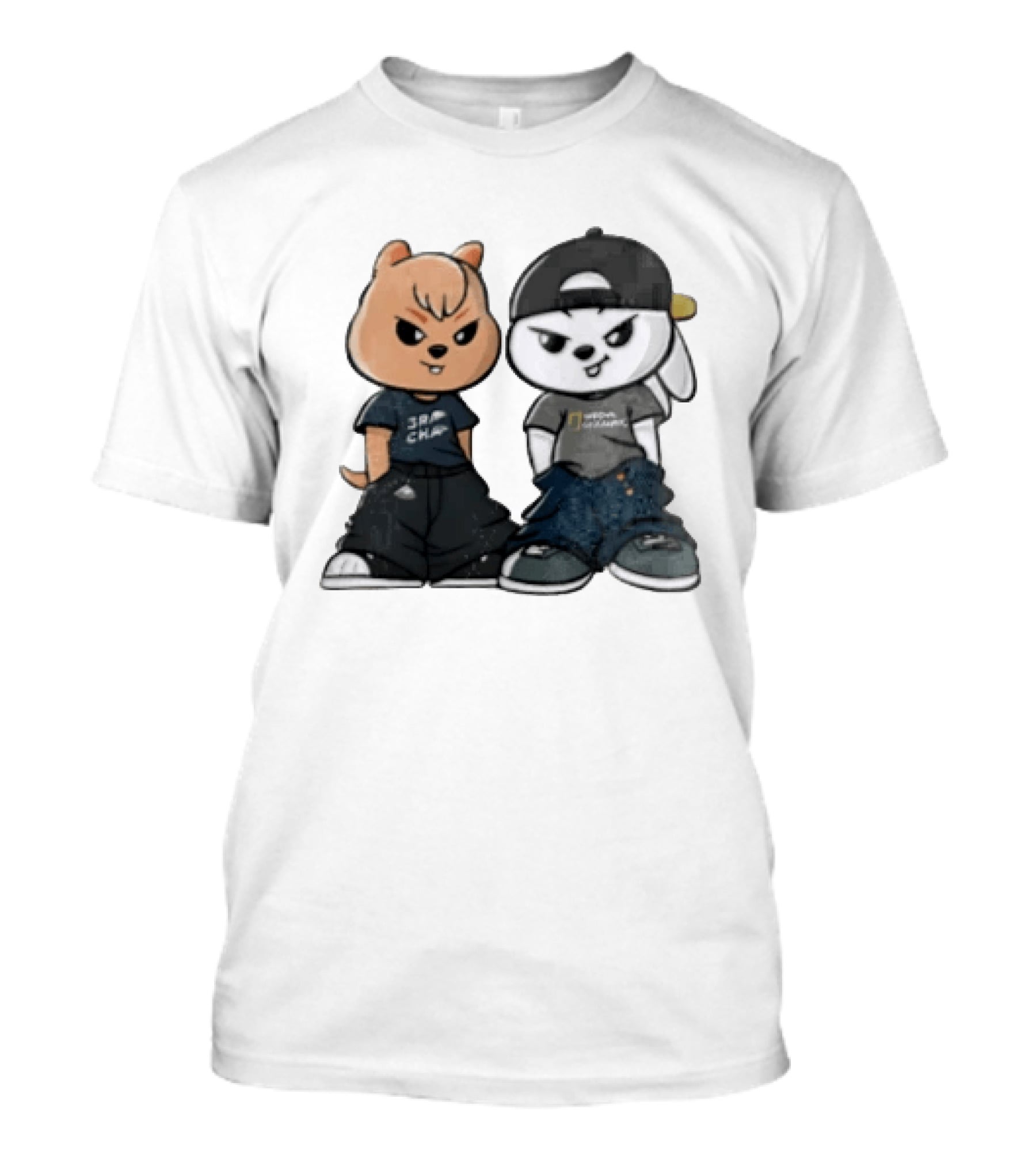SKZOO Stray Kids Characters Han Quokka Leebit Streetwear T-Shirt