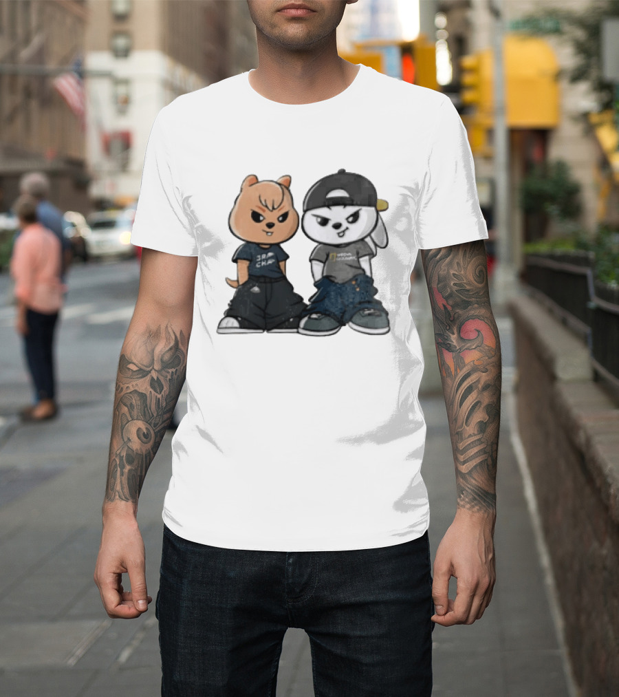 SKZOO Stray Kids Characters Han Quokka Leebit Streetwear T-Shirt