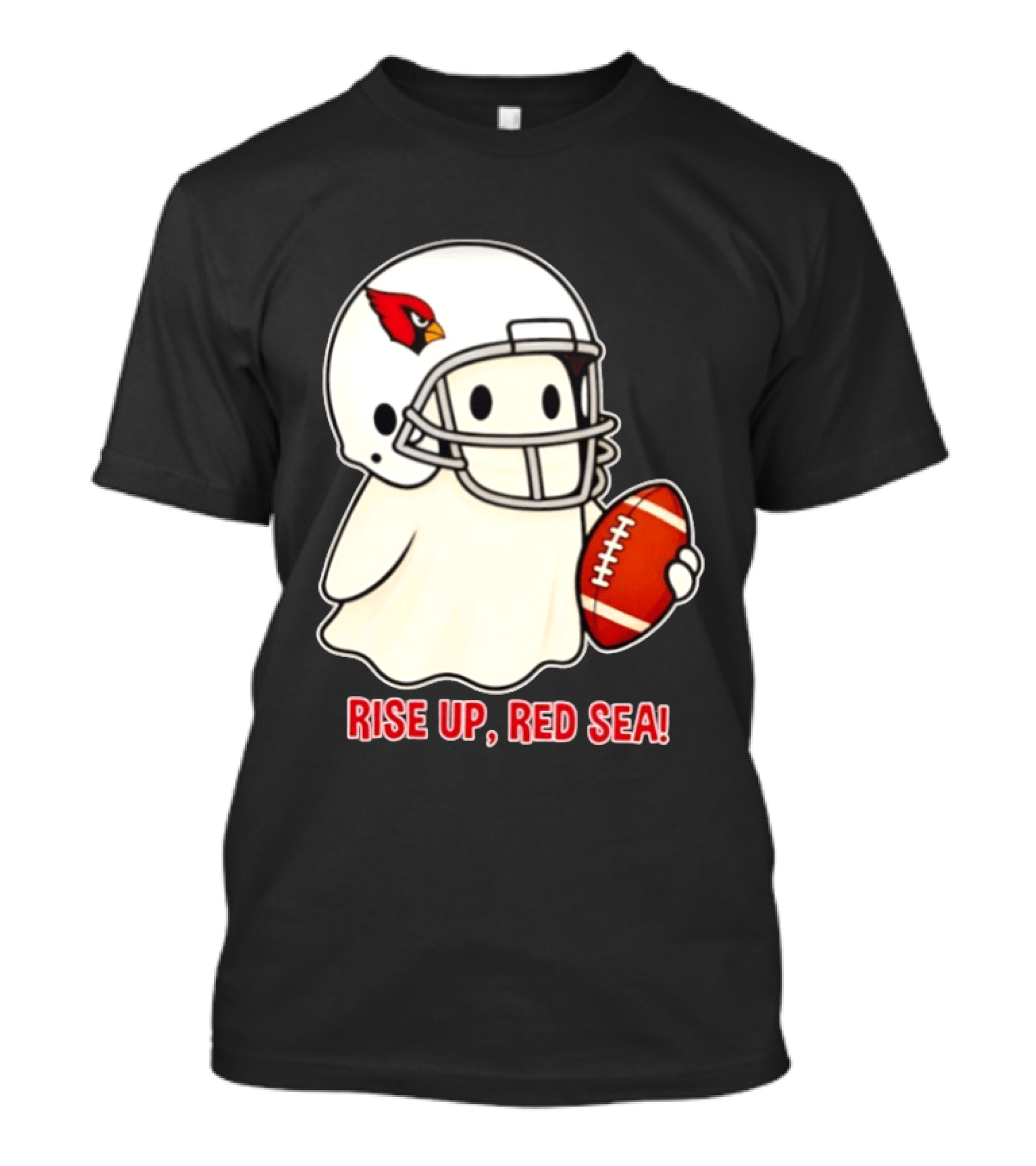 Arizona Cardinals Ghost Football Halloween Rise Up Red Sea 2026 T-Shirt