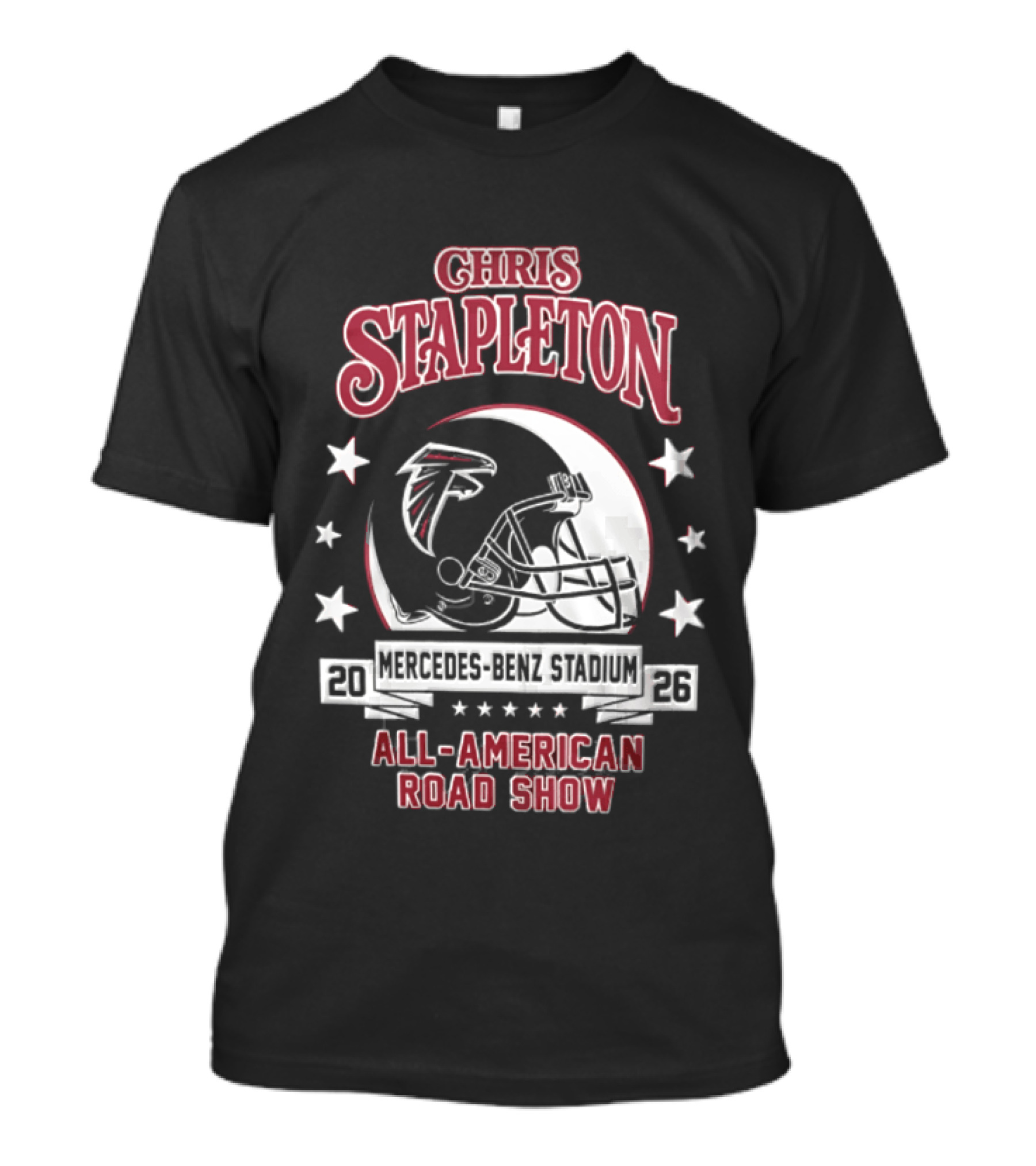 Chris Stapleton Atlanta Falcons Mercedes Benz Stadium 2026 All American Road Show T-Shirt
