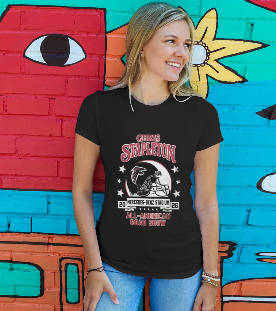 Chris Stapleton Atlanta Falcons Mercedes Benz Stadium 2026 All American Road Show T-Shirt