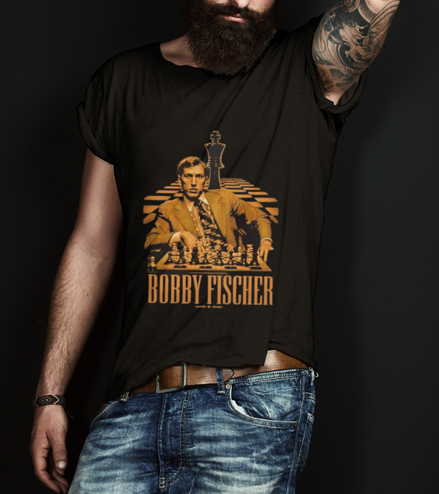 Bobby Fischer Chess Grandmaster Iconic Pose T-Shirt