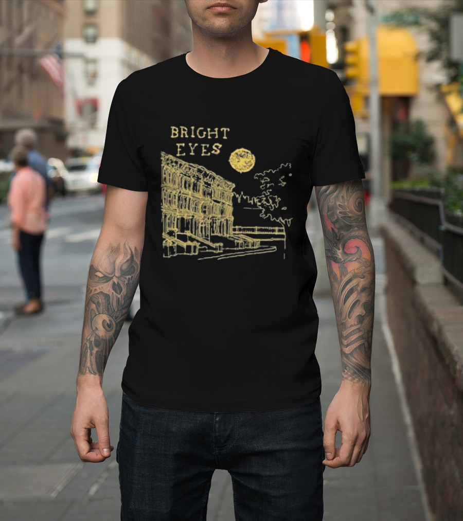 Bright Eyes I'm Wide Awake It's Morning Sun And Building Scene T-Shirt